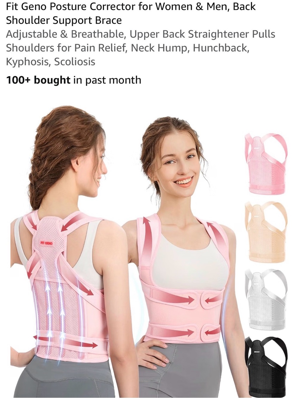 Back posture support